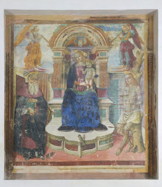 NICCHIA CON MADONNA E SANTI